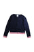 A Navy Cardigans from Jacadi in size 8Y for girl. (Front View)