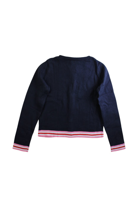 A Navy Cardigans from Jacadi in size 8Y for girl. (Back View)