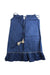 A Blue Sleeveless Dresses from Excuse My French in size 6T for girl. (Front View)