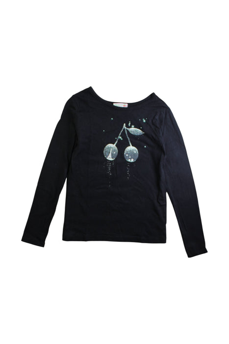 A Navy Long Sleeve Tops from Bonpoint in size 8Y for girl. (Front View)