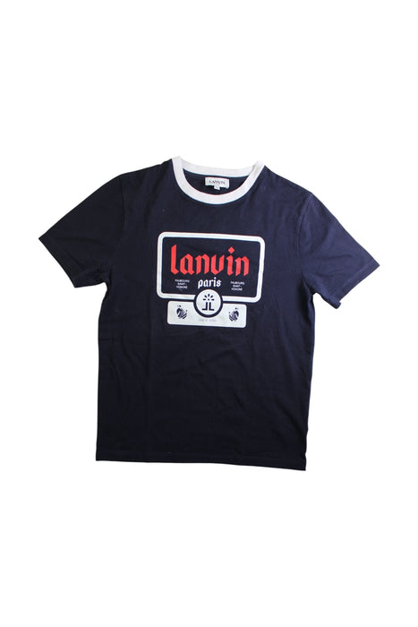 A Black Short Sleeve T Shirts from Lanvin Petite in size 14Y for boy. (Front View)