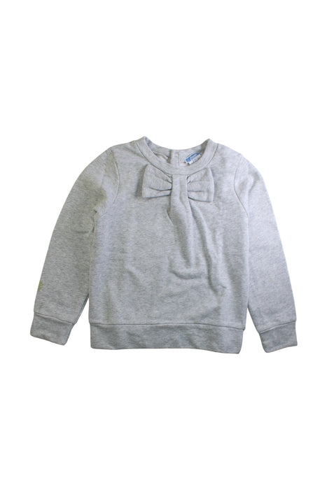 A Grey Crewneck Sweatshirts from Jacadi in size 8Y for girl. (Front View)