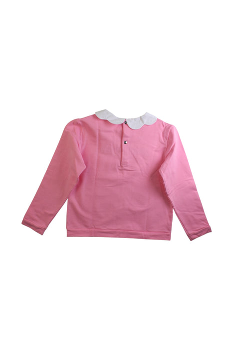 A Pink Long Sleeve Tops from Jacadi in size 8Y for girl. (Back View)