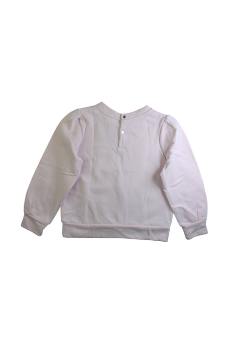 A White Crewneck Sweatshirts from Jacadi in size 8Y for girl. (Back View)