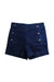 A Navy Shorts from Jacadi in size 8Y for girl. (Front View)