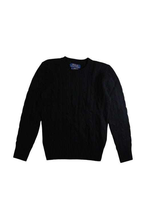 A Black Knit Sweaters from Polo Ralph Lauren in size 8Y for neutral. (Front View)