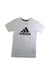 A White Short Sleeve T Shirts from Adidas in size 7Y for girl. (Front View)