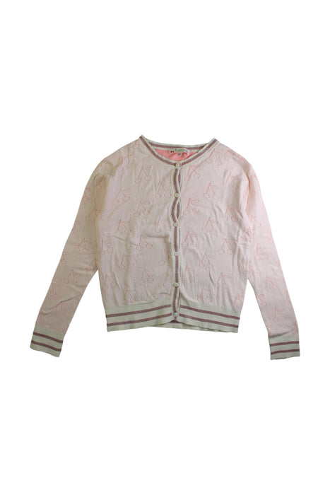 A Pink Cardigans from Bonpoint in size 10Y for girl. (Front View)