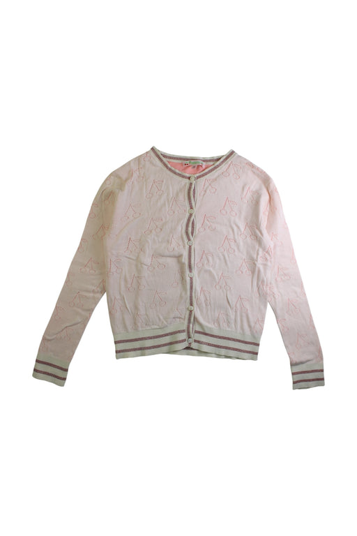 A Pink Cardigans from Bonpoint in size 10Y for girl. (Front View)