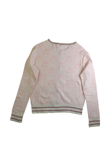 A Pink Cardigans from Bonpoint in size 10Y for girl. (Back View)
