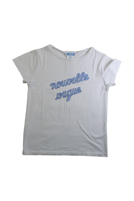 A White Short Sleeve T Shirts from Jacadi in size 8Y for girl. (Front View)
