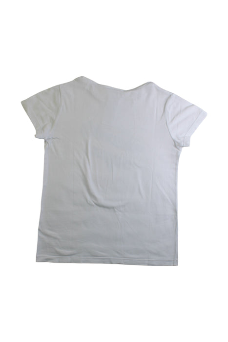 A White Short Sleeve T Shirts from Jacadi in size 8Y for girl. (Back View)