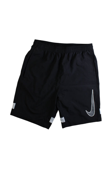 A Black Shorts from Nike in size 13Y for boy. (Front View)