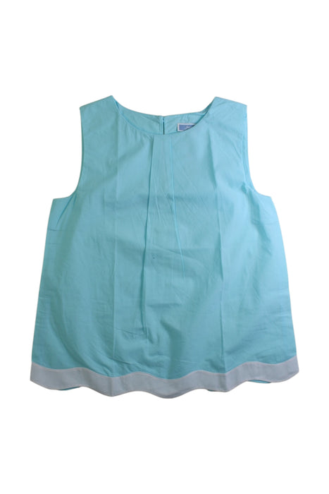 A Blue Sleeveless Tops from Jacadi in size 8Y for girl. (Front View)