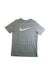A Grey Short Sleeve T Shirts from Nike in size 12Y for boy. (Front View)