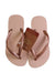 A Beige Flip Flops from Havaianas in size 18-24M for girl. (Front View)
