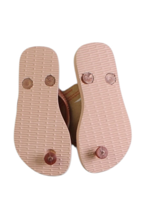 A Beige Flip Flops from Havaianas in size 18-24M for girl. (Back View)