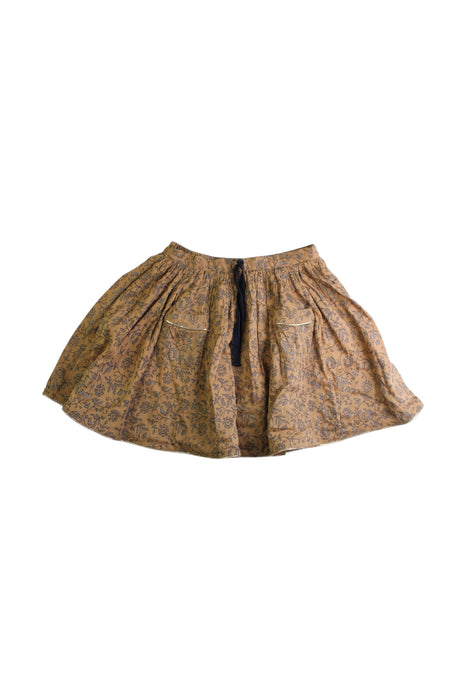 A Beige Short Skirts from Velveteen in size 6T for girl. (Front View)