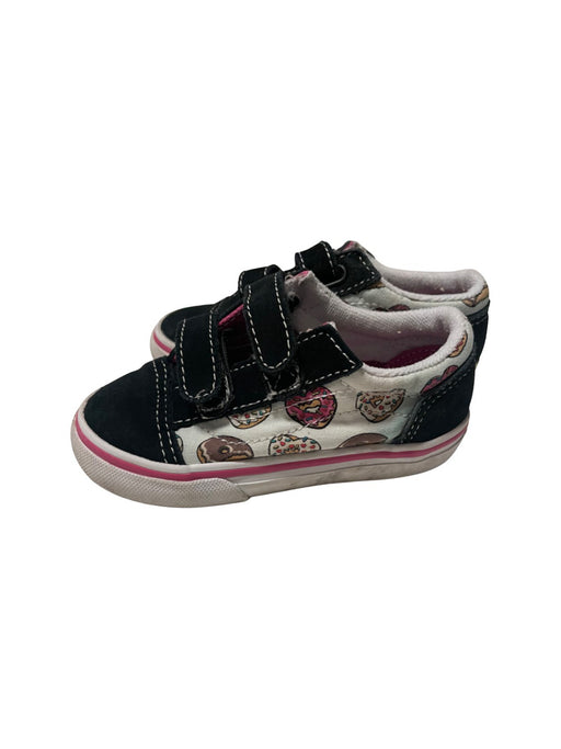 A Black Sneakers from Vans in size 3T for neutral. (Front View)