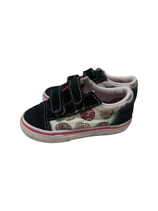 A Black Sneakers from Vans in size 3T for neutral. (Front View)