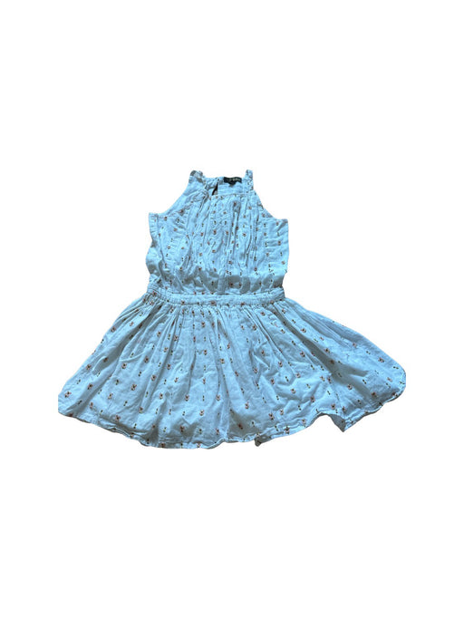 A White Sleeveless Dresses from Velveteen in size 5T for girl. (Front View)