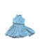 A White Sleeveless Dresses from Velveteen in size 5T for girl. (Front View)