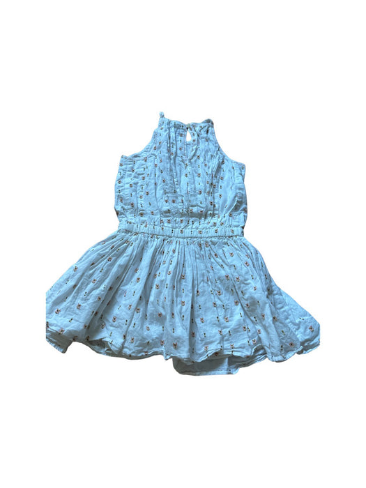 A White Sleeveless Dresses from Velveteen in size 5T for girl. (Back View)