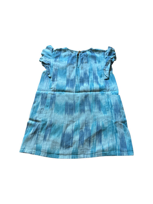 A Blue Short Sleeve Dresses from Little Islanders in size 6T for girl. (Back View)