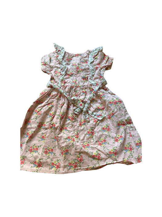 A Pink Short Sleeve Dresses from Oobi in size 6T for girl. (Back View)