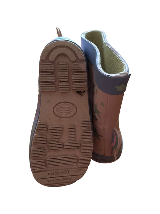 A Beige Rain Boots from ToeZone in size 18-24M for neutral. (Back View)