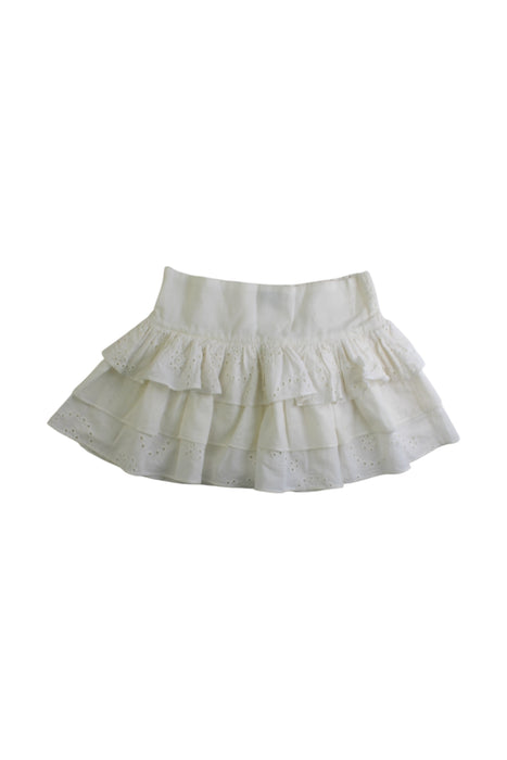 A White Short Skirts from Velveteen in size 6-12M for girl. (Front View)