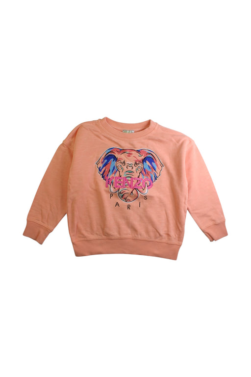 A Peach Crewneck Sweatshirts from Kenzo in size 6T for girl. (Front View)