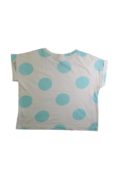 A White Short Sleeve Tops from Seed in size 6T for girl. (Back View)