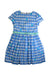 A Blue Short Sleeve Dresses from Jacadi in size 10Y for girl. (Front View)
