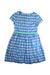 A Blue Short Sleeve Dresses from Jacadi in size 10Y for girl. (Back View)