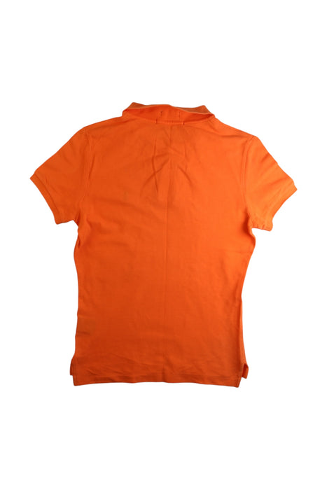 A Orange Short Sleeve Polos from Ralph Lauren in size 6T for girl. (Back View)