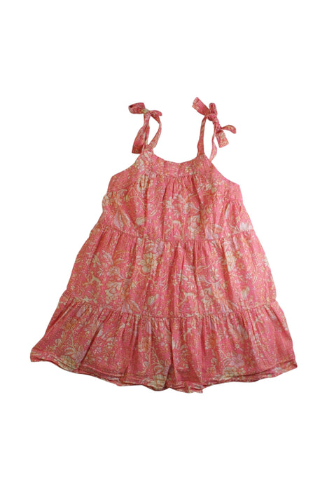 A Pink Sleeveless Dresses from Crewcuts in size 4T for girl. (Front View)