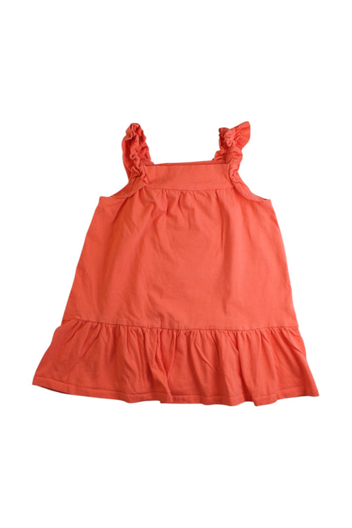 A Red Sleeveless Dresses from Seed in size 3T for girl. (Front View)