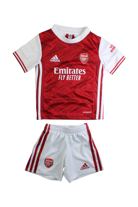 A Red Shorts Sets from Adidas in size 2T for boy. (Front View)