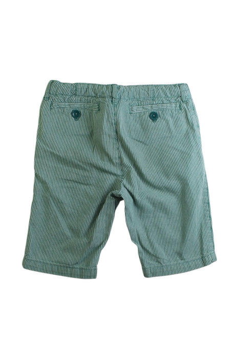 A Green Shorts from Petit Bateau in size 6T for boy. (Back View)