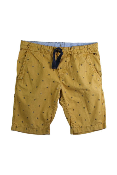 A Yellow Shorts from Petit Bateau in size 6T for boy. (Front View)