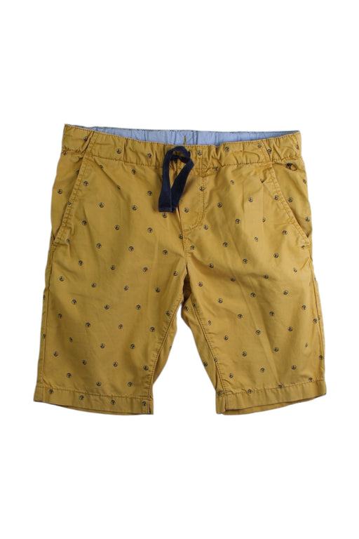 A Yellow Shorts from Petit Bateau in size 6T for boy. (Front View)