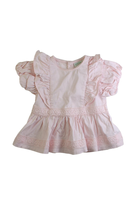 A Pink Short Sleeve Tops from Baker by Ted Baker in size 18-24M for girl. (Front View)