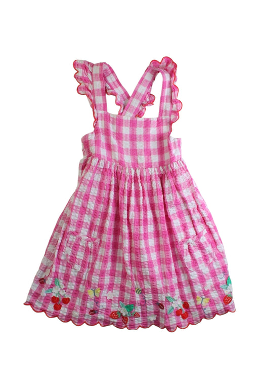 A Pink Overall Dresses from Jojo Maman Bébé in size 18-24M for girl. (Front View)