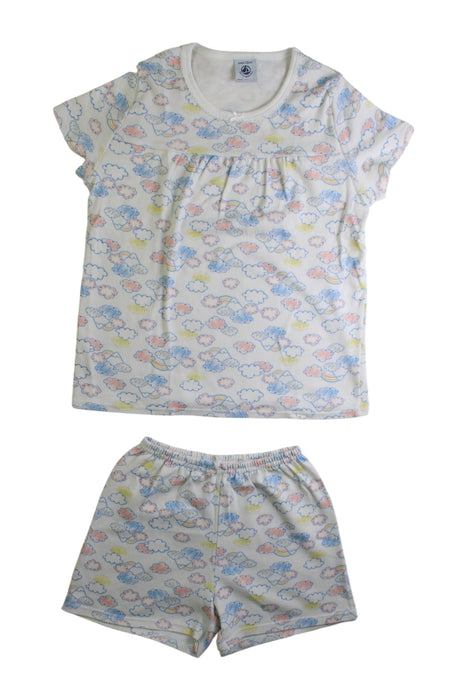 A Multicolour Shorts Sets from Petit Bateau in size 6T for girl. (Front View)