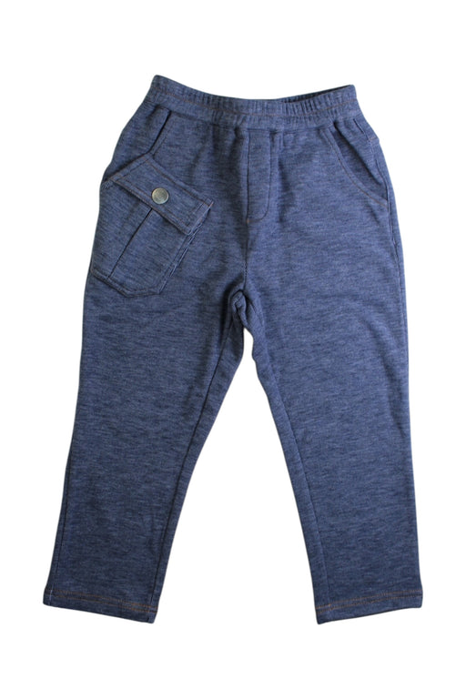 A Blue Sweatpants from Momonittu in size 4T for boy. (Front View)