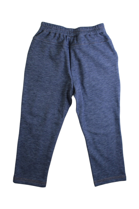 A Blue Sweatpants from Momonittu in size 4T for boy. (Back View)