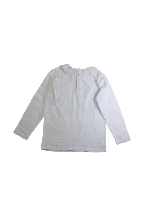 A White Long Sleeve T Shirts from Jacadi in size 6T for girl. (Back View)