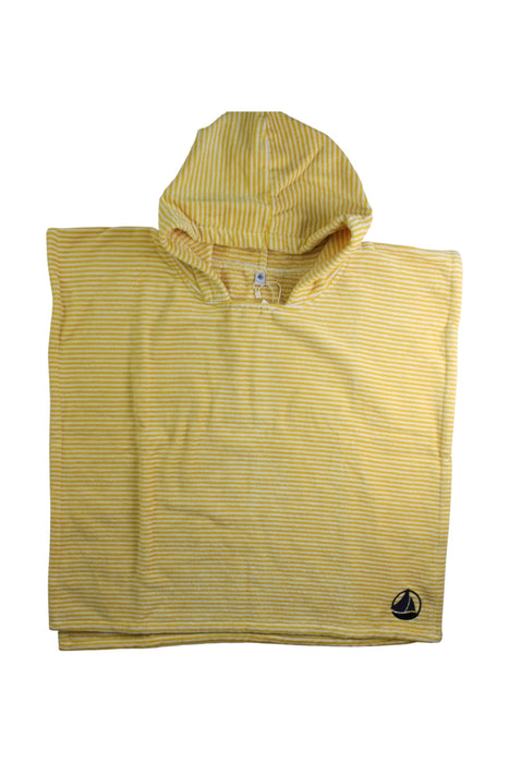 A Yellow Towels from Petit Bateau in size 4T for neutral. (Front View)