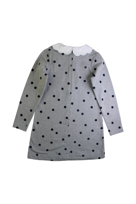 A Grey Long Sleeve Dresses from Jacadi in size 10Y for girl. (Back View)